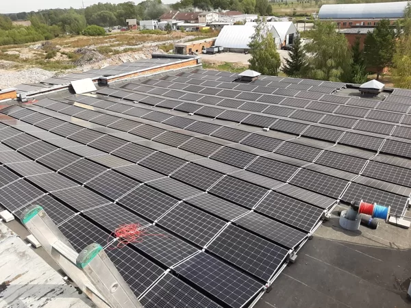 Ražošanas ēka Nākotne 217kW Solaredge sistēma