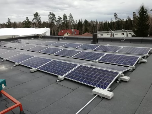 Sunīšu ciemats 14kw saules elektrostacija